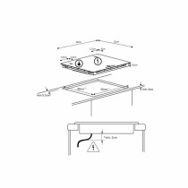 Induction Hot Plate Continental Edison 1 flex zone CETI4ZFLEXB1 2000 W