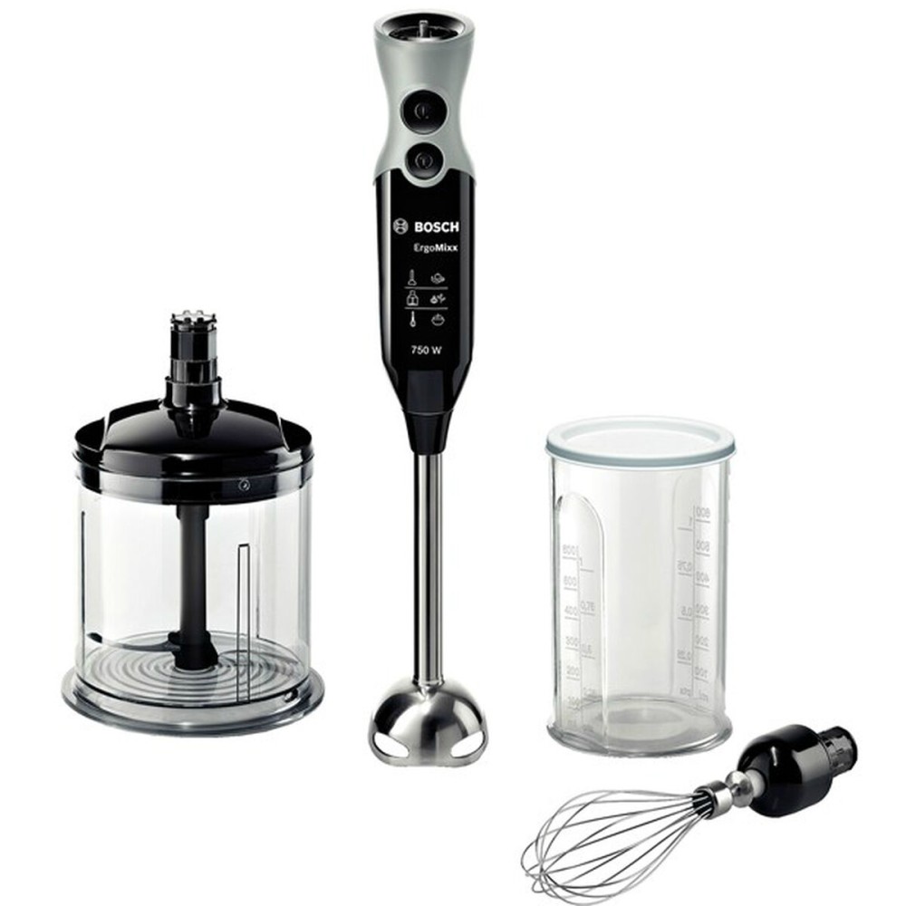 Hand-held Blender BOSCH MSM67160 600 ml Black Black/Grey 750 W 750 W