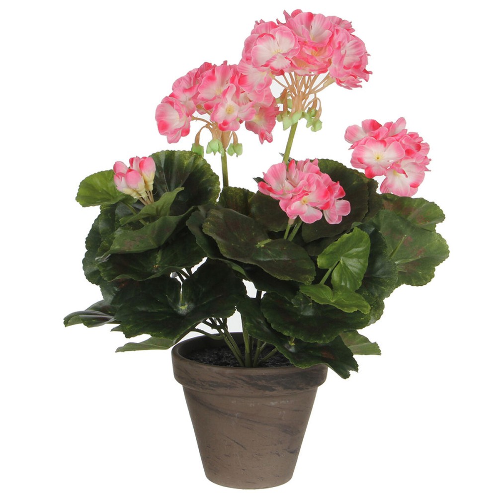 Decorative Plant Mica Decorations PVC Geranium (11,5 x 33 cm)