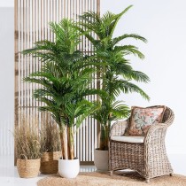 Decorative Plant 100 x 130 x 210 cm Green PVC Palm tree