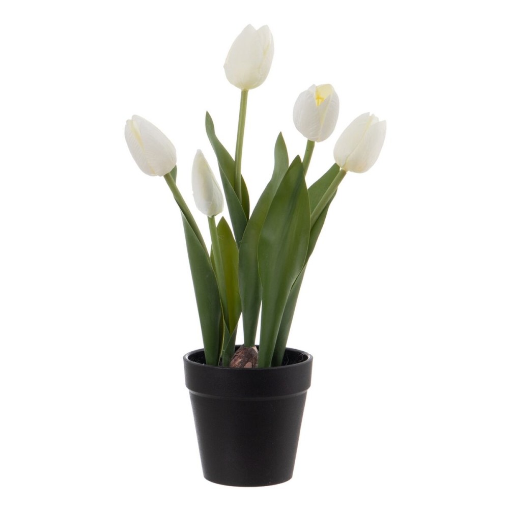 Decorative Plant Polyester Polyethylene Iron 11 x 11 x 31 cm