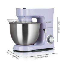 Food Processor Heinrich's HKM 8078 LILA Lilac 1500 W 8 L