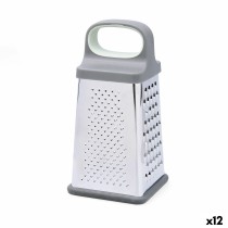 Multi-purpose grater Quid Ozon Grey Metal 22 x 10 x 10 cm (12 Units)