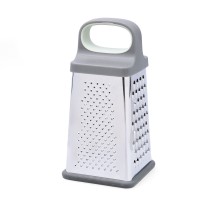 Multi-purpose grater Quid Ozon Grey Metal 22 x 10 x 10 cm (12 Units)