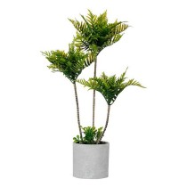 Decorative Plant Palm tree 20 x 70 x 20 cm Grey Cement Green Plastic (4 Units)