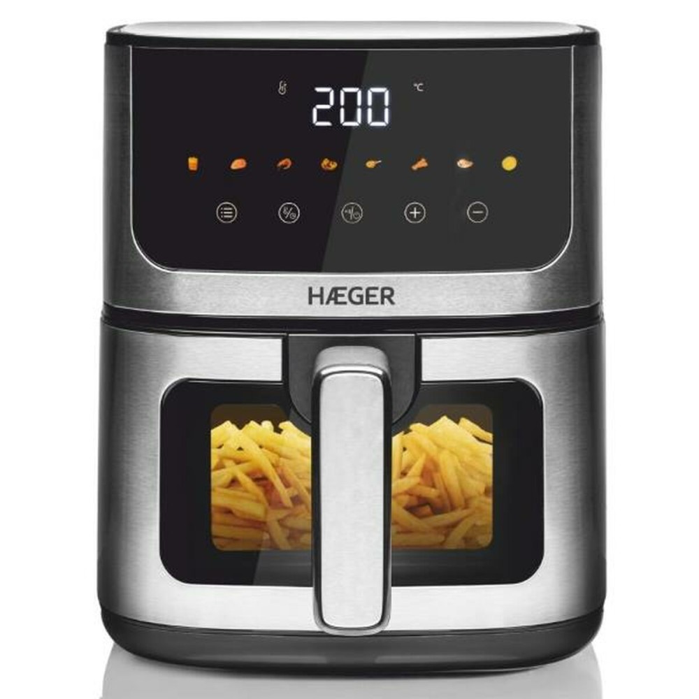 Air Fryer Haeger Magic Window Grey 1400 W