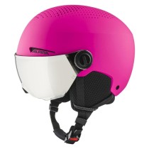 Ski Helmet Alpina Zupo Visor Q-Lite Pink 51-55 cm