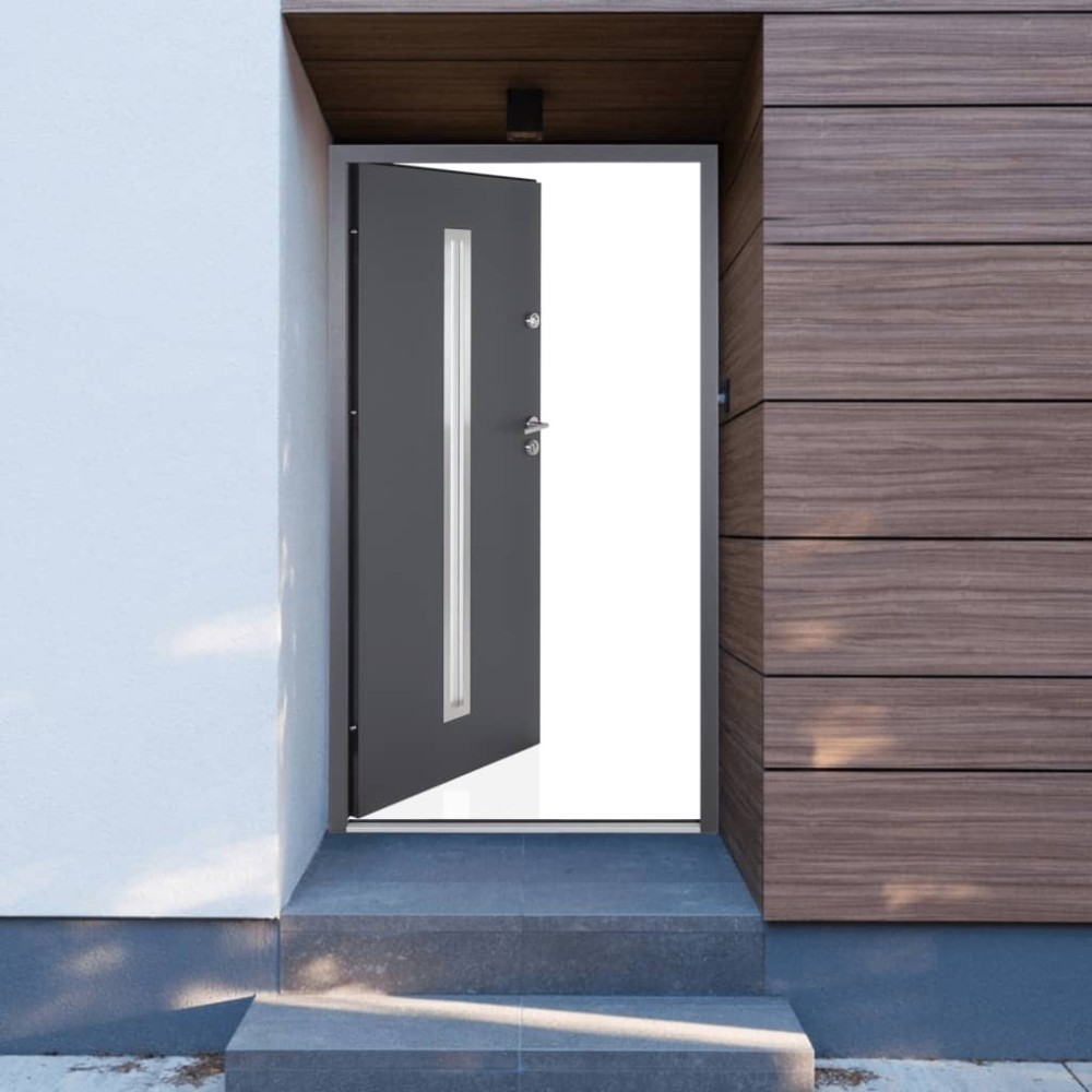 Front Door Anthracite 110x207.5 cm Aluminium