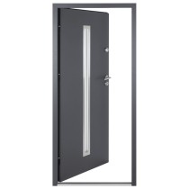Front Door Anthracite 110x207.5 cm Aluminium
