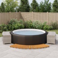 Hot Tub Surround Grey Poly...