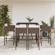 7 Piece Garden Bar Set with...