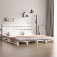 Bed Frame White 150x200 cm...