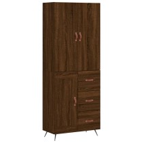 Highboard Sonoma Oak 69.5x34x180 cm Engineered Wood