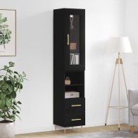Highboard Black 34.5x34x180...