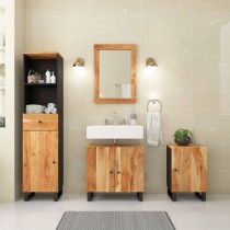 4 Piece Bathroom Furniture Set Solid Wood Acacia