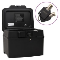 Safe Box Black 38x32.5x16.5 cm