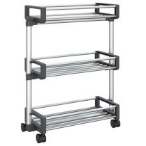 Storage Trolley 59x20x75 cm Aluminium