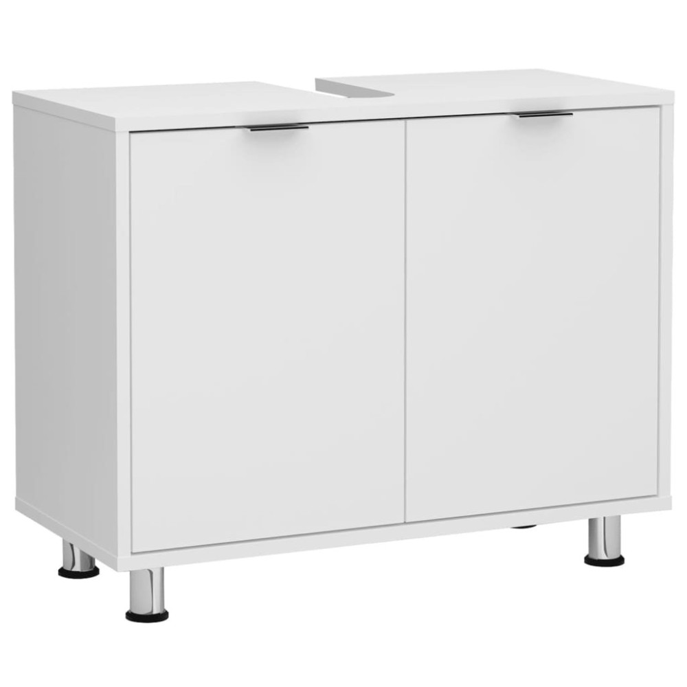 FMD Under-sink Bathroom Cabinet 70x32.9x49.5 cm White