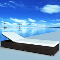 Sun Lounger with Black...