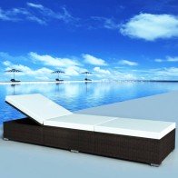 Sun Lounger with Dark Grey...