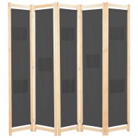 4-Panel Room Divider Brown...