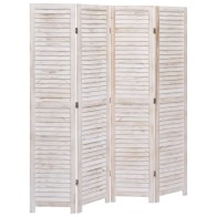 5-Panel Room Divider White...