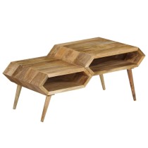 Couchtisch Mangoholz Massiv 104x50x45 cm