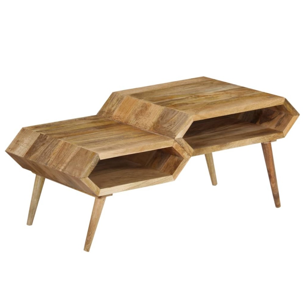 Couchtisch Mangoholz Massiv 104x50x45 cm