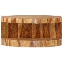 Round Coffee Table 65x30 cm Solid Sheesham Wood