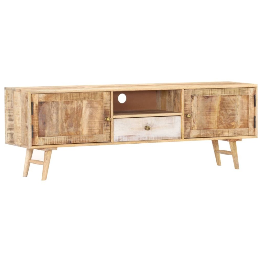TV-Schrank 140×30×45 cm Massivholz Mango