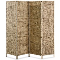 4-Panel Room Divider Brown...