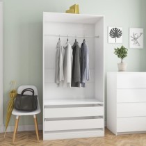 Wardrobe High Gloss White...