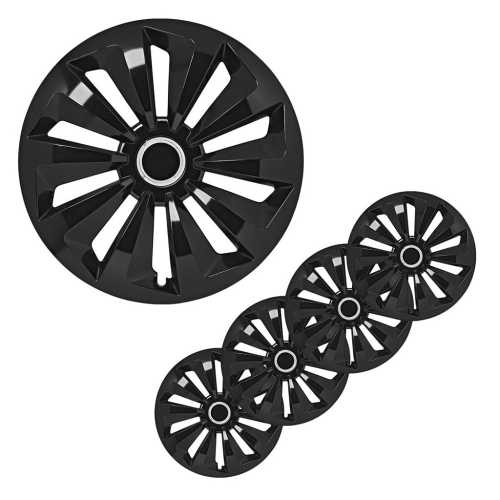 ProPlus Wheel Covers Fox Black 15 4 pcs