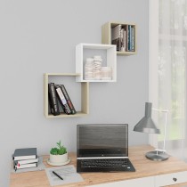 Cube Wall Shelf White and...