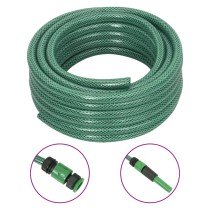 Gartenschlauch mit Armaturen-Set Grün 0,6" 10 m PVC
