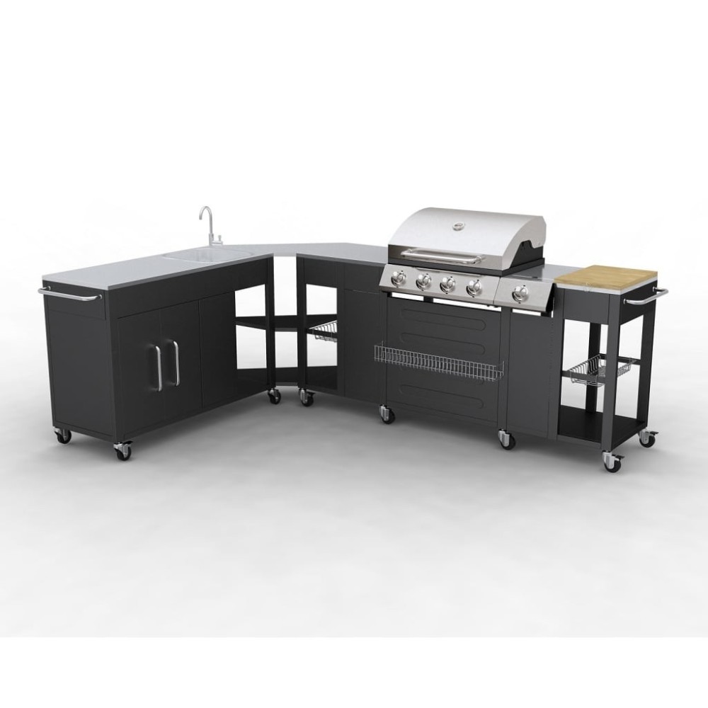 Gas Barbecue Grill 4+1 Cooking Zone