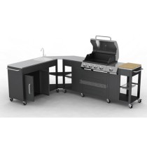 Gas Barbecue Grill 4+1 Cooking Zone