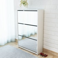 Shoe Cabinet with Mirror...