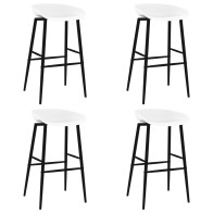Barhocker 4 Stk. Weiß