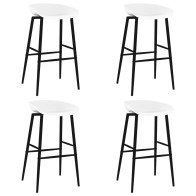 Bar Chairs 4 pcs White