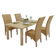 Dining Chairs 6 pcs Brown...