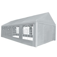 Party Tent PE 6x12 m Grey