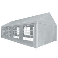 Party Tent PE 6x12 m Grey