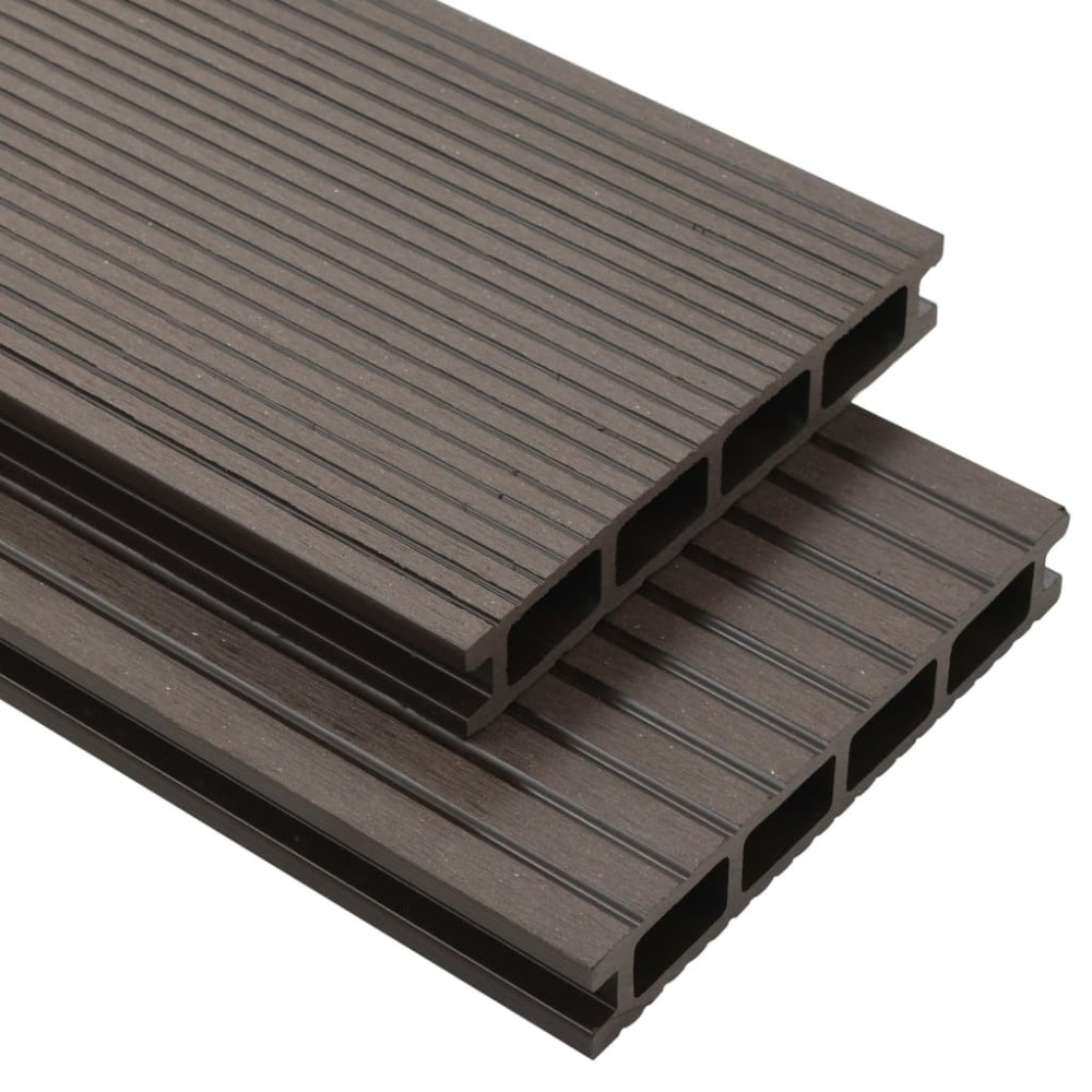 WPC Decking Boards with Accessories 36 m  2.2 m Anthracite