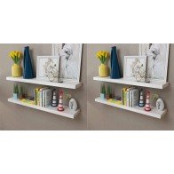 Wall Shelves 4 pcs White...
