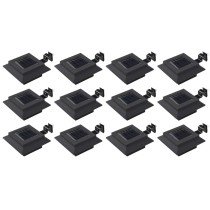Outdoor Solar Lamps 12 pcs LED Square 12 cm White