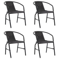 Garden Chairs 4 pcs Plastic...