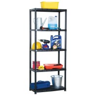 Storage Shelf 5-Tier Black...