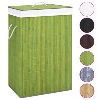 Bamboo Laundry Basket Grey...