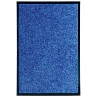 Doormat Washable Blue 40x60 cm